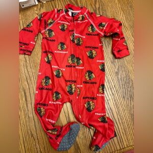 NHL Chicago Blackhawks Red Kids Footie